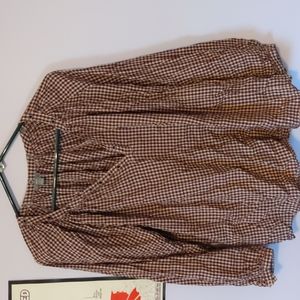 Aerie Gingham Prairie Top